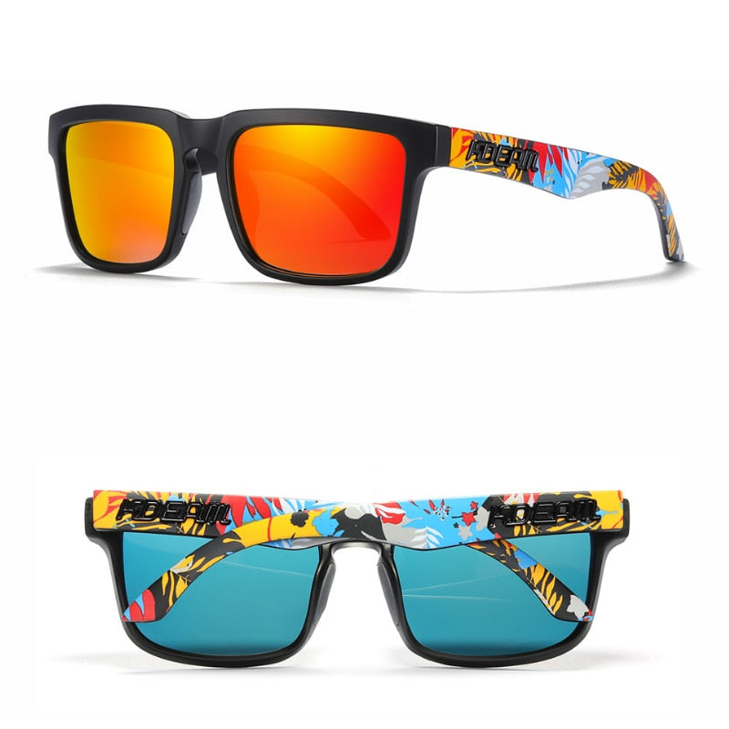 Kdeam Polarized Summer Sunglasses Men Reflective Coating Square Sun Glasses  Wome