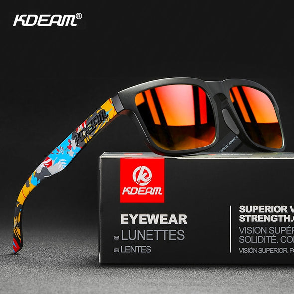 KDEAM Square Polarized Lightweight Sunglasses with 100% UV Protection