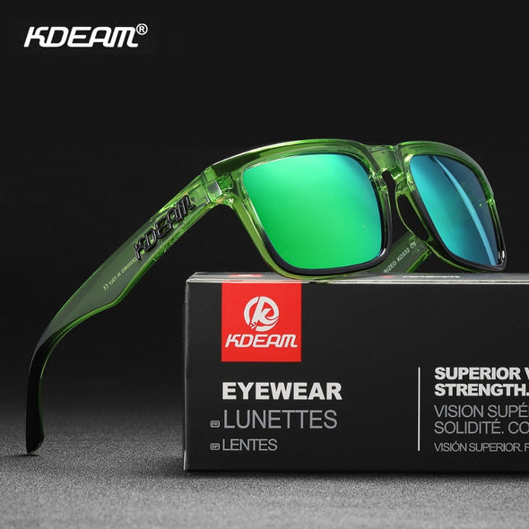 KDEAM Square Polarized Lightweight Sunglasses with 100% UV Protection