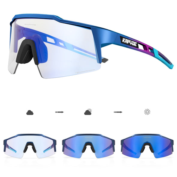 KAPVOE Photochromic Cycling Sunglasses, UV400