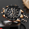 LIGE Silicone Sport Casual Military WristWatch, Waterproof - Amanda's Sunglasses and More