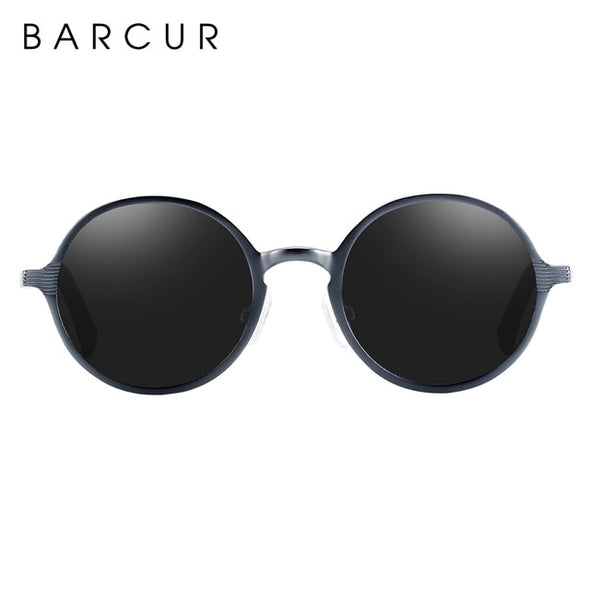 BARCUR Polarized Retro Style Round Sunglasses Unisex - Amanda's Sunglasses and More
