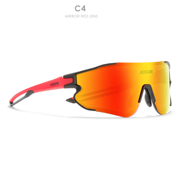KDEAM Durable TR90 Sports Sunglasses Polarized Scratch-resistant