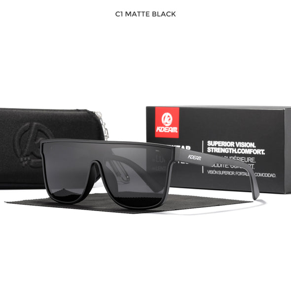 KDEAM One-Piece Polarized Sunglasses